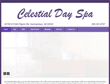 Tablet Screenshot of celestialdayspa.org